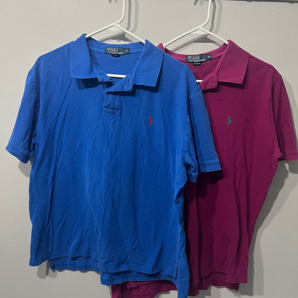 Polo by Ralph Lauren Classic Fit Shirts  in Blue and Purple Mens xl